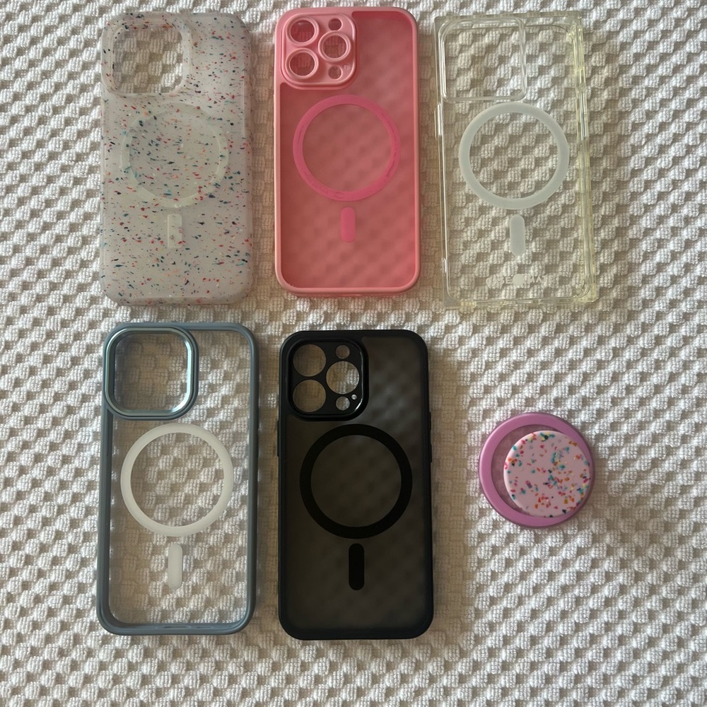 iPhone 13pro Multicolor Case Set with MagSafe Compatibility- set of 5
